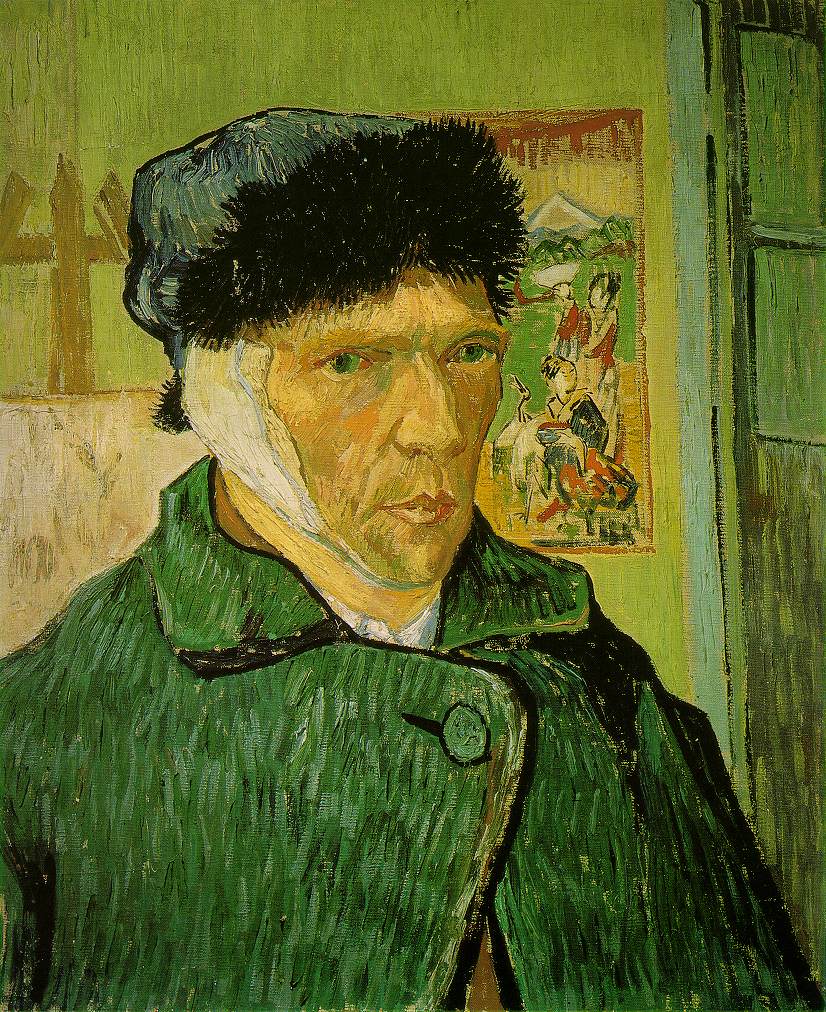 self-portrait with bandaged ear